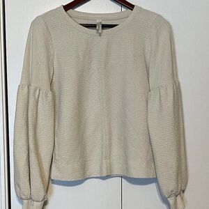 Anthropology Mid Textured Bubble Long Sleeve Size Small Womens